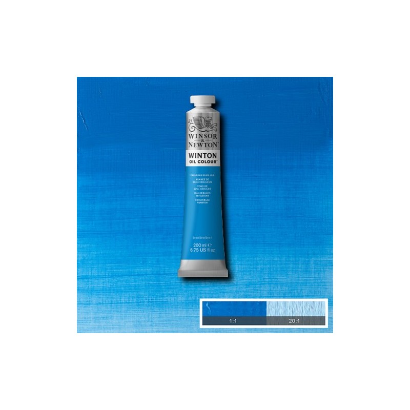 Material Bellas Artes - Pintura - Óleo Winsor & Newton Winton color Tono Azul Cerúleo (200 ml) | totenart.com