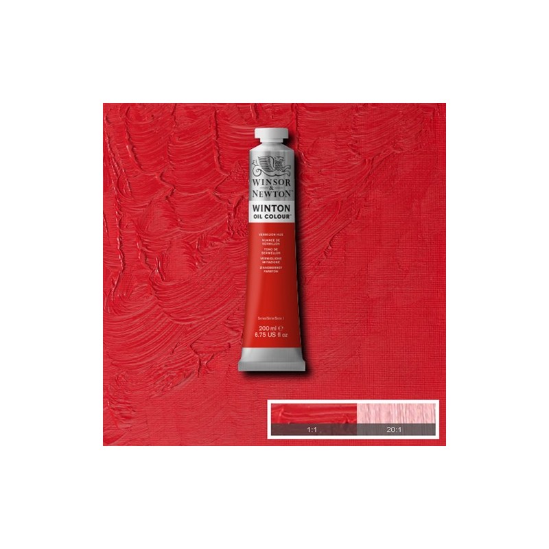 Material Bellas Artes - Pintura - Óleo Winsor & Newton Winton color Tono Bermellón (200 ml) | totenart.com