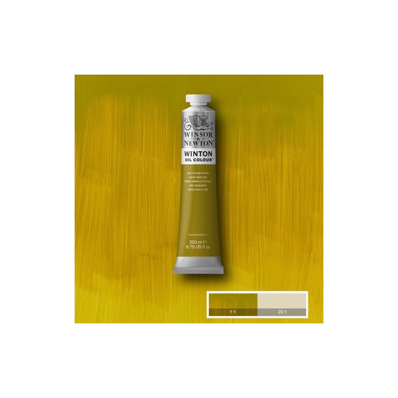 Material Bellas Artes - Pintura - Óleo Winsor & Newton Winton color Verde Amarillento Azo (Amarillo Azoversoso) (200 ml) | toten
