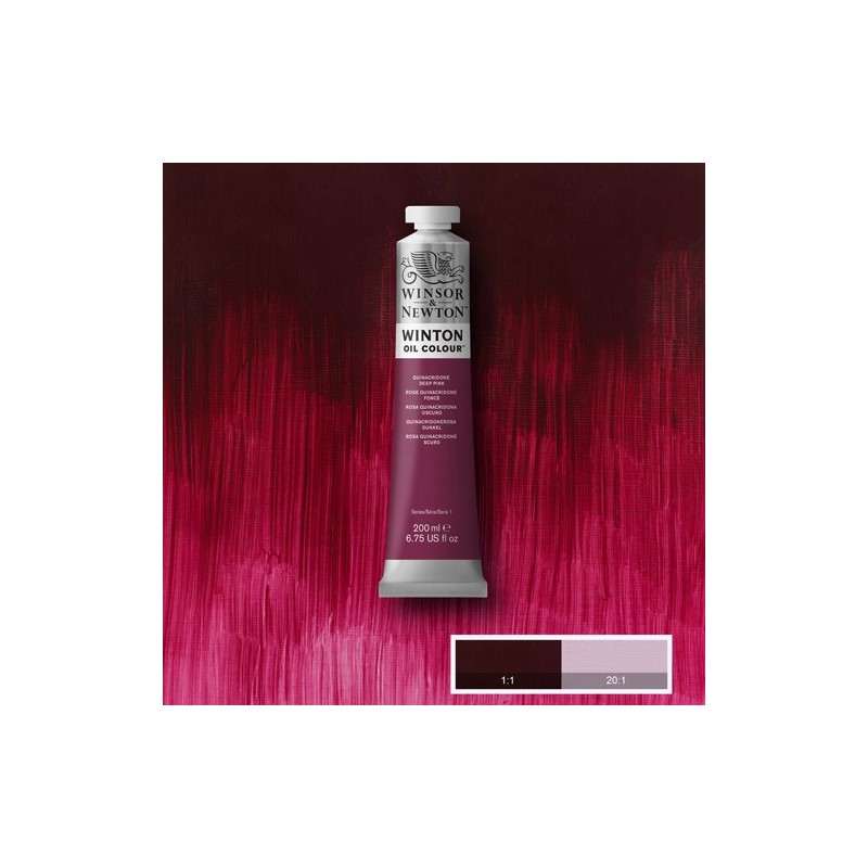 Material Bellas Artes - Pintura - Óleo Winsor & Newton Winton color Quinacridona Rosa Oscura (200 ml) | totenart.com