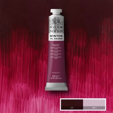 Material Bellas Artes - Pintura - Óleo Winsor & Newton Winton color Quinacridona Rosa Oscura (200 ml) | totenart.com