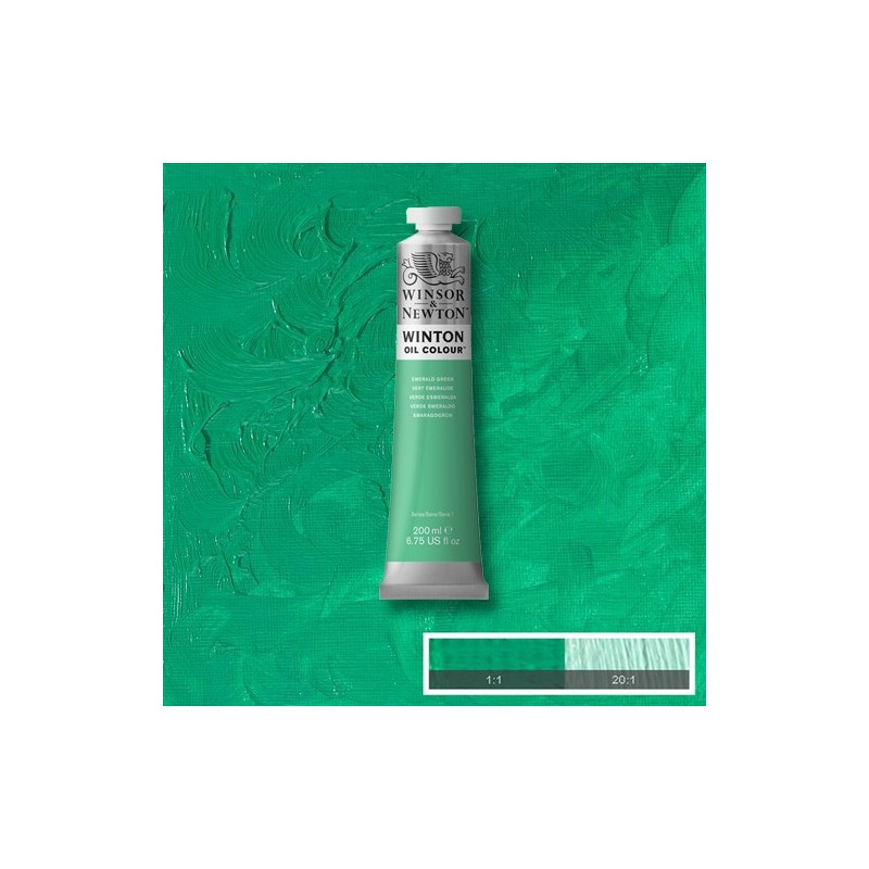 Material Bellas Artes - Pintura - Óleo Winsor & Newton Winton color Verde Esmeralda Ftalo (200 ml) | totenart.com