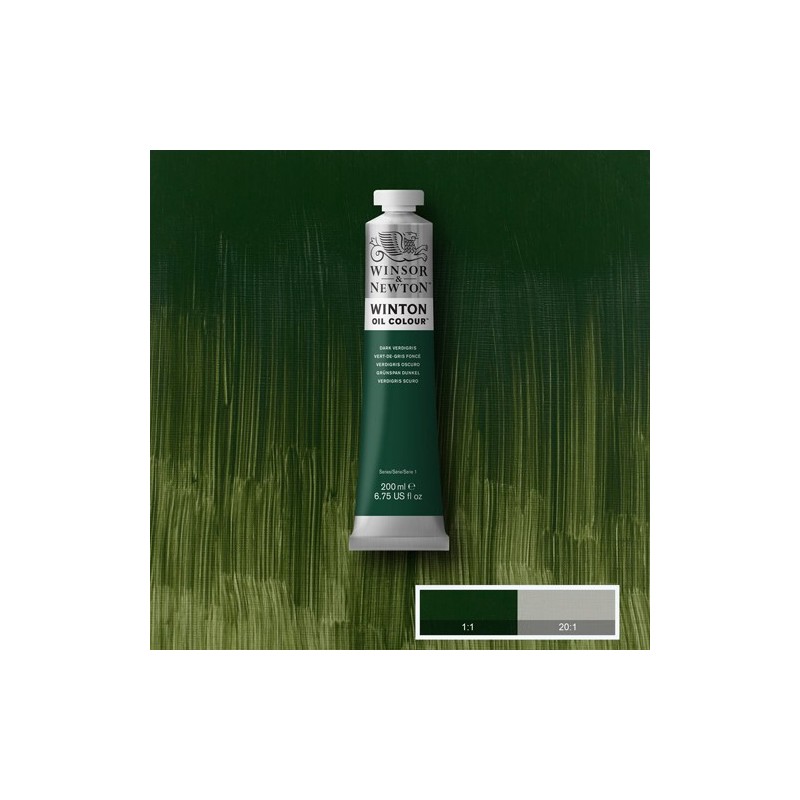 Material Bellas Artes - Pintura - Óleo Winsor & Newton Winton color Verdigris Oscuro (200 ml) | totenart.com