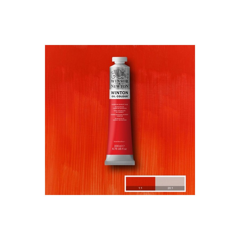 Material Bellas Artes - Pintura - Óleo Winsor & Newton Winton color Tono Escarlata Cadmio (200 ml) | totenart.com