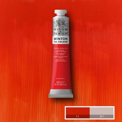 Material Bellas Artes - Pintura - Óleo Winsor & Newton Winton color Tono Escarlata Cadmio (200 ml) | totenart.com