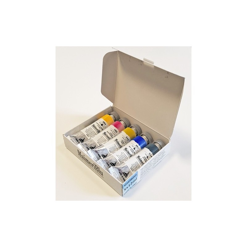 Material Bellas Artes - Pintura - Caja acuarelas MaimeriBlu, 5 tubos 12 ml ** | totenart.com
