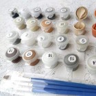 Material Bellas Artes - Pintura - Pintar por números kit cuadro \"Cebras de espalda\", 40x50cm, Figured\'Art | totenart.com