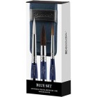 Material Bellas Artes - Pintura - Set 3 pinceles para acuarela de viaje Escoda con estuche azul | totenart.com