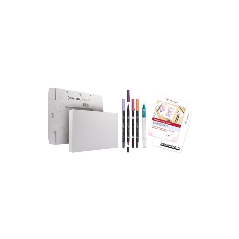 Material Bellas Artes - Pintura - Set de lienzos para acuarela Tombow, Mariposas Elegantes | totenart.com