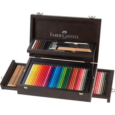 Material Bellas Artes – pintura-y-dibujo - Estuche de madera “Art & Graphic Collection” 125 piezas Faber Castell  | totenart.com