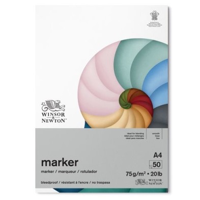 Material Bellas Artes – pintura-y-dibujo - Bloc Winsor&Newton Bleedproof (alta calidad) rotulador A4, 75 gr., 50 h.  | totenart.