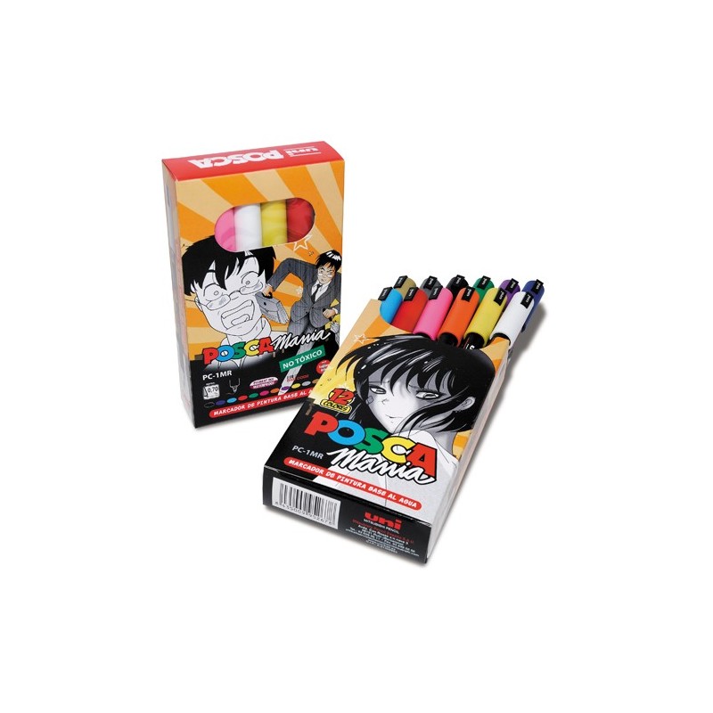 Material Bellas Artes - Pintura - Estuche de Rotuladores PC-1MR URBAN Posca, 12 colores | totenart.com