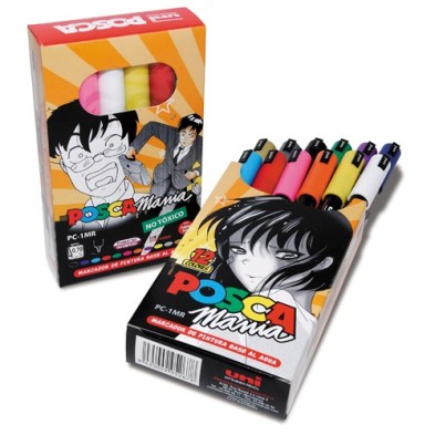 Material Bellas Artes - Pintura - Estuche de Rotuladores PC-1MR URBAN Posca, 12 colores | totenart.com
