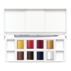 Material Bellas Artes - Pintura - Caja acuarelas de bolsillo Winsor and Newton Cotman, 8 1/2 godets (capacidad 12) y pincel, Ret