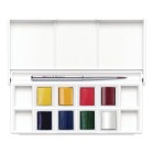Material Bellas Artes - Pintura - Caja acuarelas de bolsillo Winsor and Newton Cotman, 8 1/2 godets (capacidad 12) y pincel, Flo