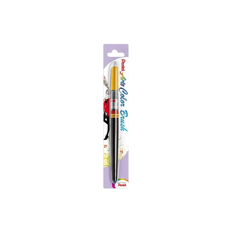 Material Bellas Artes - Pintura - Pincel \"Colour Brush\" recargable Pentel, Naranja Amarillo 140 | totenart.com