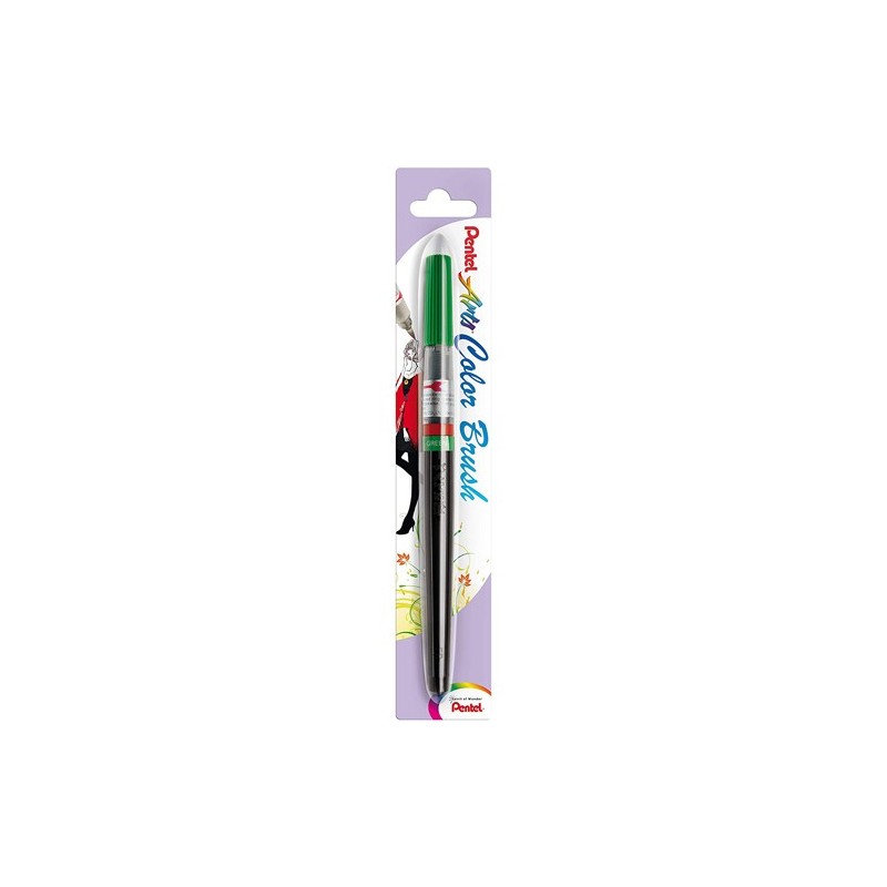 Material Bellas Artes - Pintura - Pincel \"Colour Brush\" recargable Pentel, Verde 104 | totenart.com