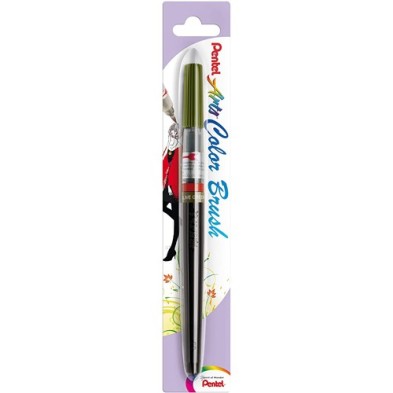 Material Bellas Artes - Pintura - Pincel \"Colour Brush\" recargable Pentel, Verde Oliva 115 | totenart.com