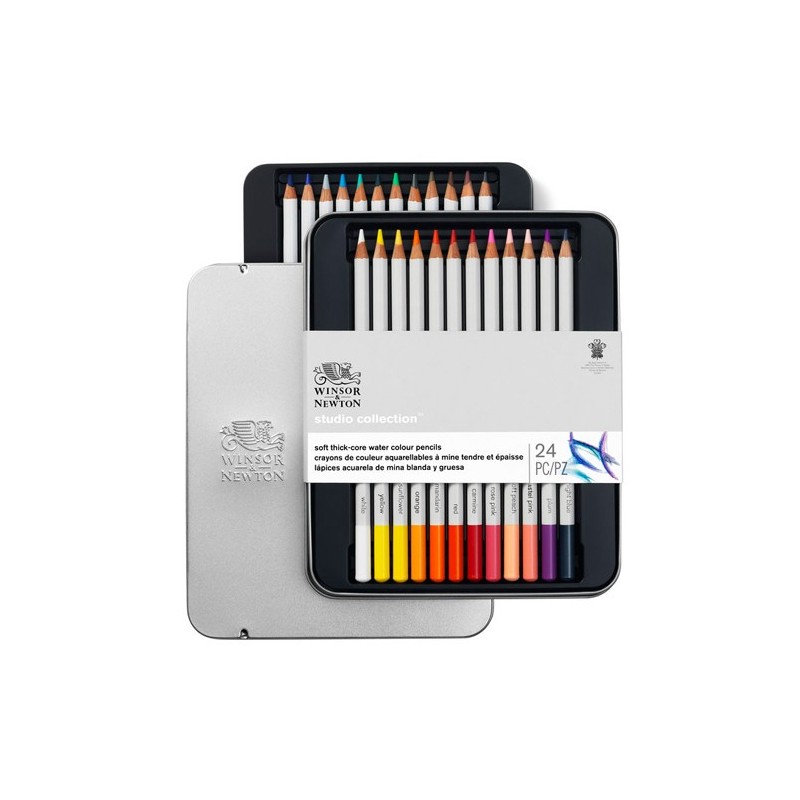Material Bellas Artes – pintura-y-dibujo - - Estuche de 24 lápices acuarela Studio Collection Winsor&Newton  | totenart.com