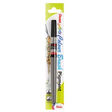Material Bellas Artes - Pintura - Pincel \"Colour Brush Pigment\" recargable Pentel, Negro 101 | totenart.com