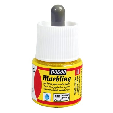 Material Bellas Artes - Pintura - Pintura para marmoleado - Marbling PEBEO Amarillo Limón 45 ml. | totenart.com