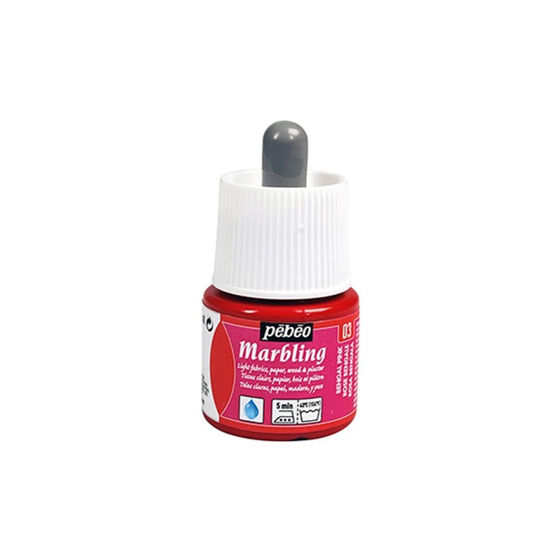 Material Bellas Artes - Pintura - Pintura para marmoleado - Marbling PEBEO Rosa Bengala 45 ml. | totenart.com