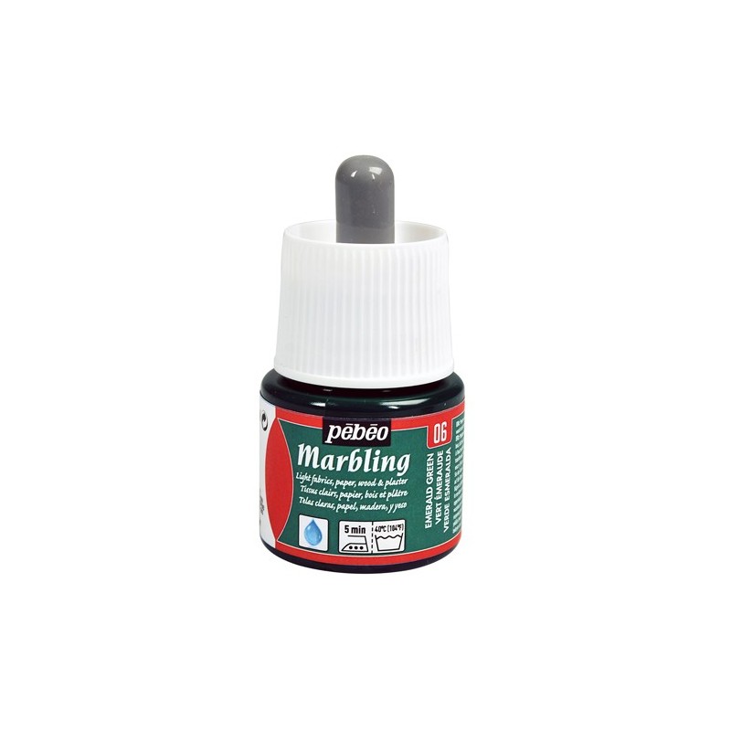 Material Bellas Artes - Pintura - Pintura para marmoleado - Marbling PEBEO Verde Esmeralda 45 ml. | totenart.com