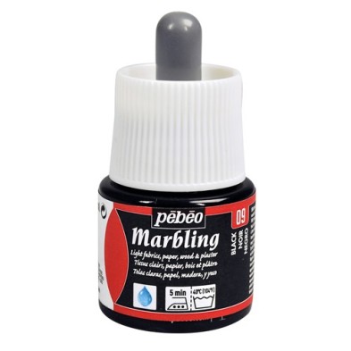 Material Bellas Artes - Pintura - Pintura para marmoleado - Marbling PEBEO Negro 45 ml. | totenart.com