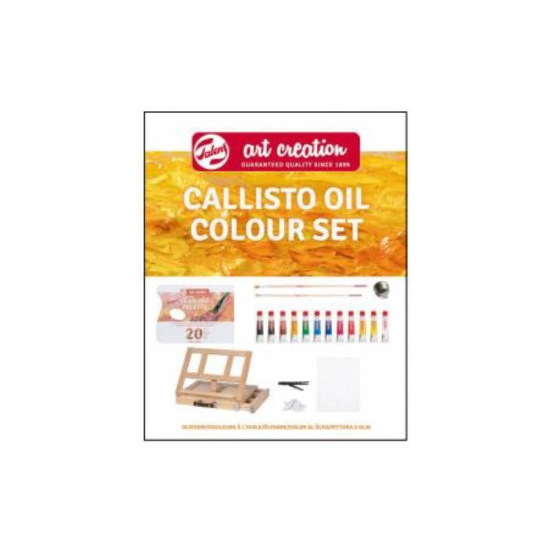 Material Bellas Artes - Pintura - Set Callisto Óleo Art Creation 12 colores (12 ml) + Caja Caballete | totenart.com