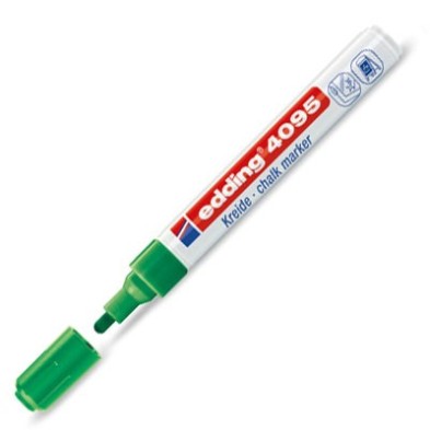 Material Bellas Artes - Pintura - Rotulador Tiza Liquida Edding 4095 Verde 04, punta redonda 2-3 mm. ** | totenart.com