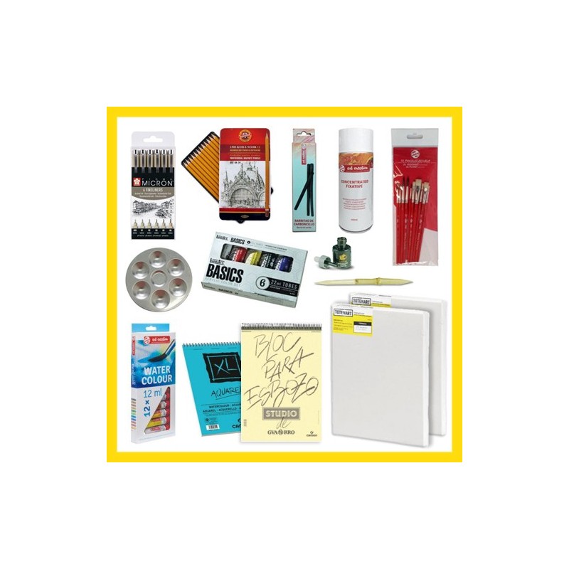 Material Bellas Artes - Pintura - Pack Avanzado - Curso Jenn Galeote Art | totenart.com