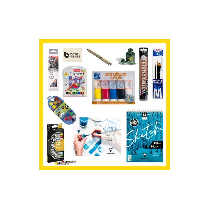 Material Bellas Artes - Pintura - Pack Intermedio - Curso Jenn Galeote Art | totenart.com