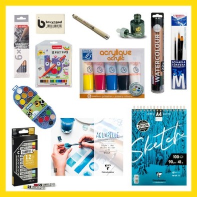 Material Bellas Artes - Pintura - Pack Intermedio - Curso Jenn Galeote Art | totenart.com