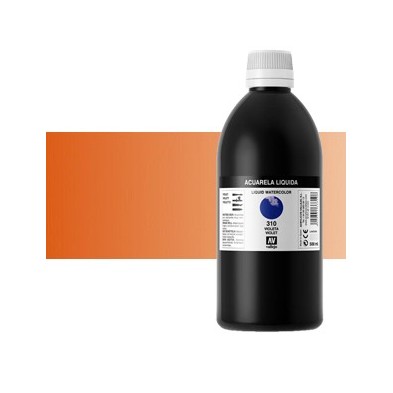 Acuarela Liquida Vallejo 610 Marrón Dorado, 500 ml.