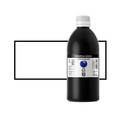 Acuarela Liquida Vallejo n. 823  Super Blanco, 500 ml.