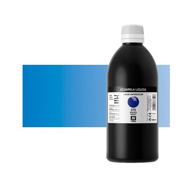 Acuarela Liquida Vallejo n. 440 Azul Proceso Primario, 500 ml.