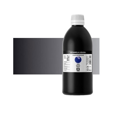 Acuarela Liquida Vallejo n. 710 Negro, 500 ml.