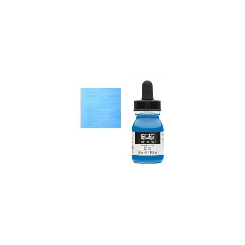 Material Bellas Artes - Pintura - Tinta Acrilica Liquitex n. 984 Azul Fluorescente, 30 ml. | totenart.com