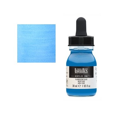 Material Bellas Artes - Pintura - Tinta Acrilica Liquitex n. 984 Azul Fluorescente, 30 ml. | totenart.com