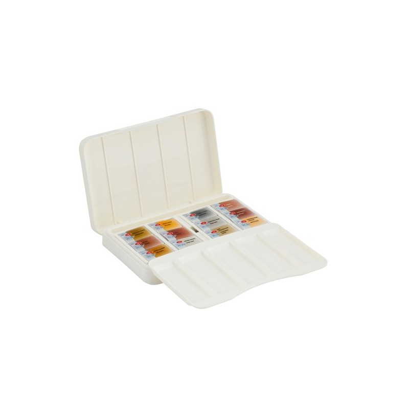 Material Bellas Artes - Pintura - Set acuarela EDICIÓN LIMITADA 12 godets \"Metálicos y Pasteles\", estuche de plástico, White N