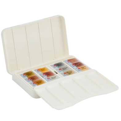 Material Bellas Artes - Pintura - Set acuarela EDICIÓN LIMITADA 12 godets \"Metálicos y Pasteles\", estuche de plástico, White N