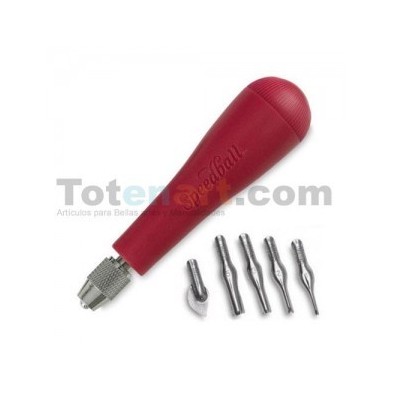 Material Xilografia-Linoleografia- Cajita linoleo Speedball, mango portaplumilla