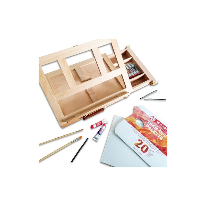 Material Bellas Artes - Pintura - Set Callisto Acrílico Art Creation 12 colores (12 ml) + Caja Caballete | totenart.com