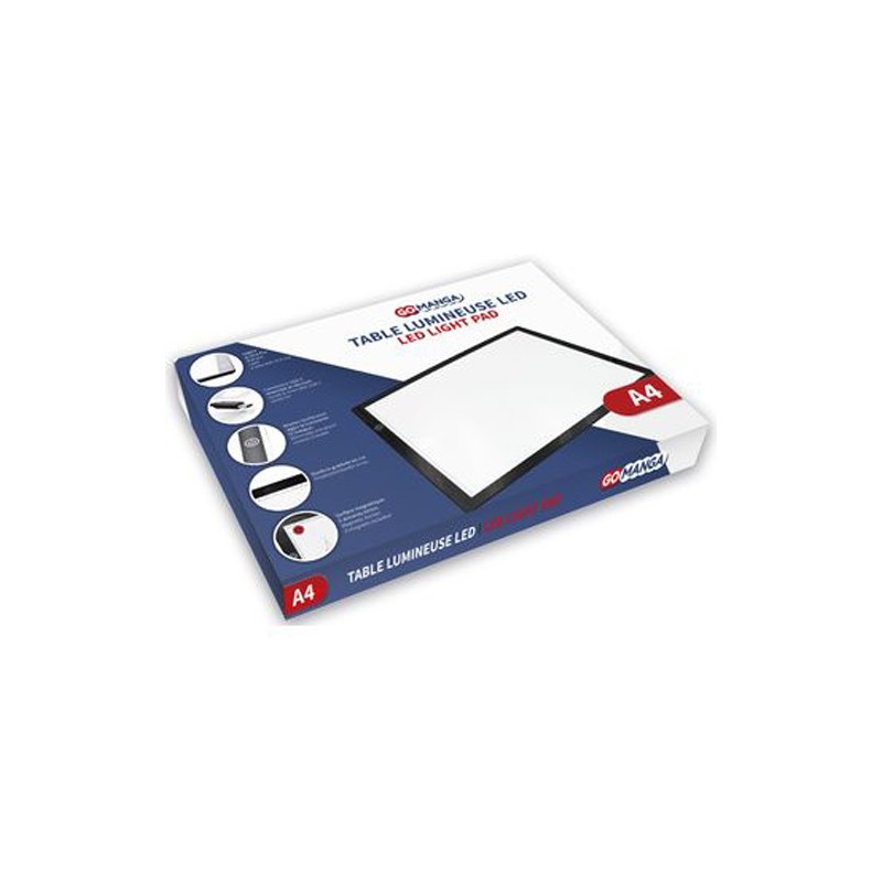 Material Bellas Artes – pintura-y-dibujo - Mesa de luz Led LIGHT PAD A4, Go Manga | totenart.com