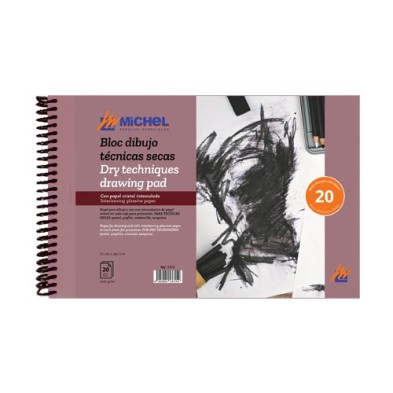Material Bellas Artes – pintura-y-dibujo - Bloc técnicas secas Michel 200 gr, A4 (21 x 29,7 cm), 20 hojas | totenart.com