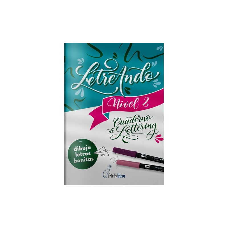 Material Bellas Artes - Pintura - Cuaderno Letreando 2: Perfeccionamiento del Lettering, Tombow | totenart.com