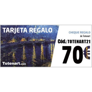 Material Bellas Artes - Pintura - Tarjeta Regalo 70 Euros | totenart.com