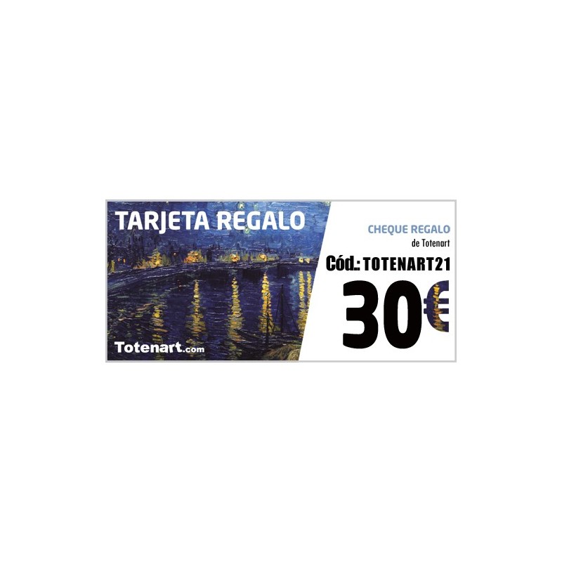 Material Bellas Artes - Pintura - Tarjeta Regalo 30 Euros | totenart.com