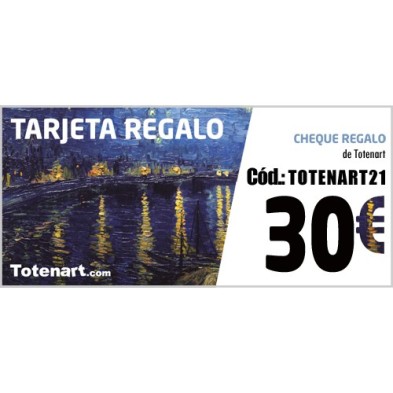 Material Bellas Artes - Pintura - Tarjeta Regalo 30 Euros | totenart.com