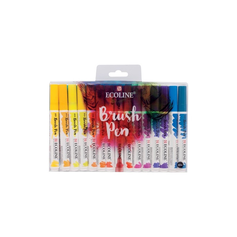 Material Bellas Artes - Pintura - Estuche Acuarela ROTULADOR Ecoline Brush Pen 30 ud | totenart.com